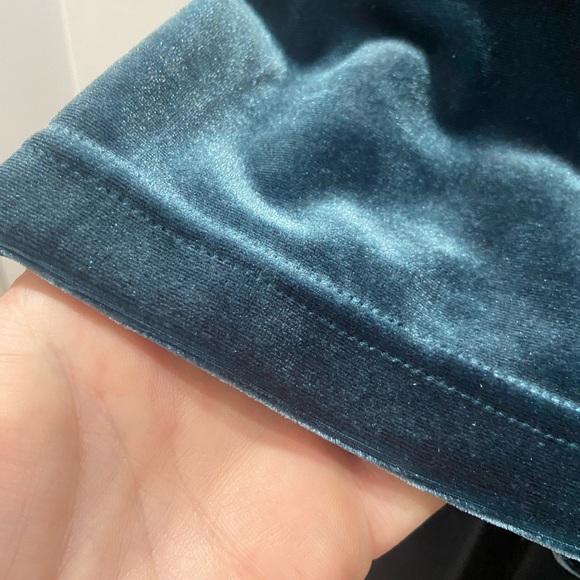 Forest green velvet maxi dress coldwater creek women's plus 3x 24-26 EUC - Picture 7 of 9